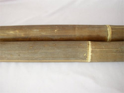Hnědá bambusová tyč 2 metry, průměr 8cm